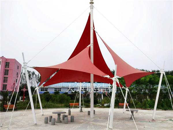 沈丘中專校園張拉膜